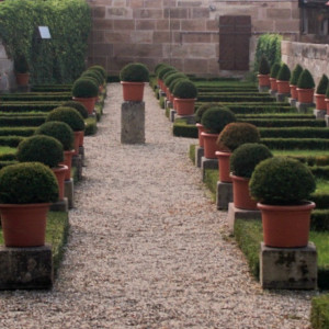 Blick in den Barockgarten