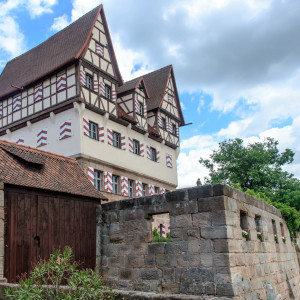 Blick auf den Zwinger