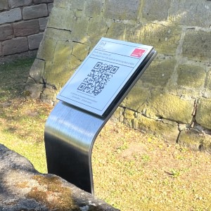 Abbildung einer QR-Code-Tafel