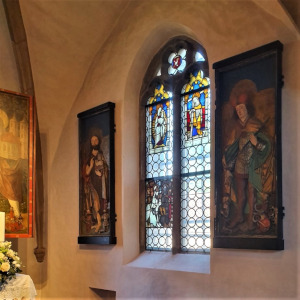 Altarfluegel aus Schloss Neunhof in der Kraftshofer Kirche